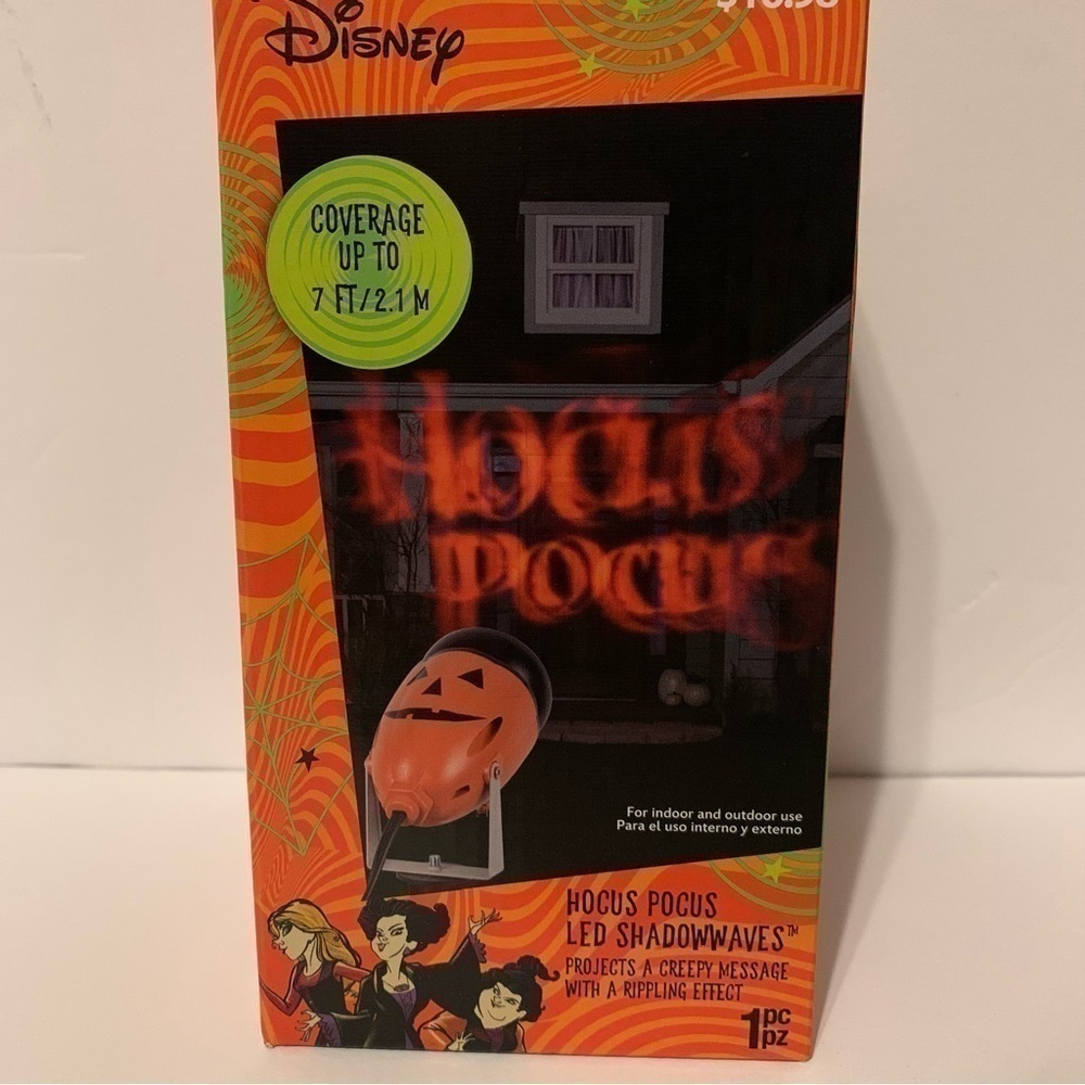 NIB. DISNEY Hocus Pocus LED Shadowwave Projector - Picture 6 of 6